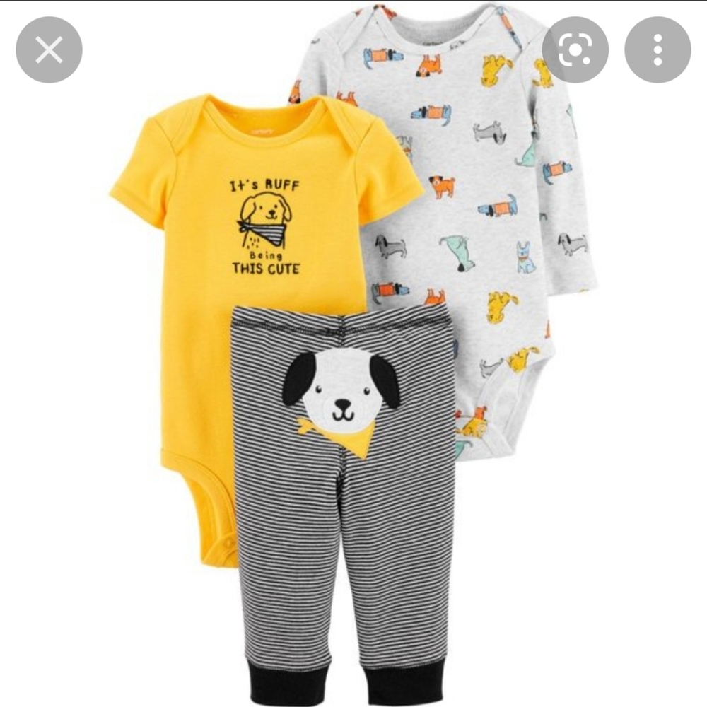 Carter's 3 Piece Set 9M Dog